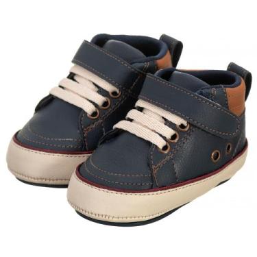 Imagem de Botinha Infantil Bebê, Com Tiras Autocolantes, Tamanho 14 Ao 20 - Baby