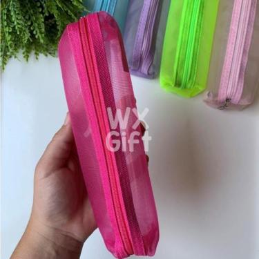 Imagem de Estojo Porta Objetos de Poliamida Fibra Transparente - Interponte / WX