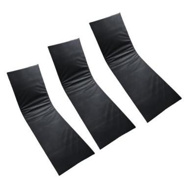 Imagem de  Colchonete Almofadado Espreguiçadeira Piscina Preto black Liso 3un - 