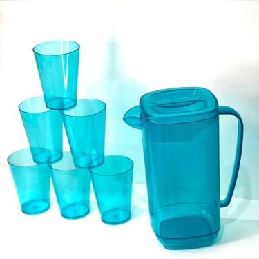 Imagem de Conjunto C/6 Copos 220ml e C/1 Jarra 1,8L Linda de Acrílico - Maior Ve