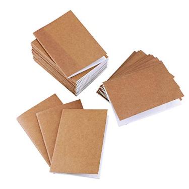 Imagem de Pacote com 24 livros em branco sem forro, mini bolso Kraft marrom capa macia sem pauta, cadernos de viagem simples para viagens, estudantes, escritório, aula, livros de escrita (60 páginas/30 folhas, 9 x 5 polegadas)