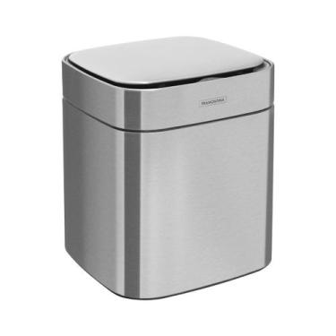 Imagem de Lixeira Tramontina Sense Square 8 Litros Automática com Sensor Aço Ino
