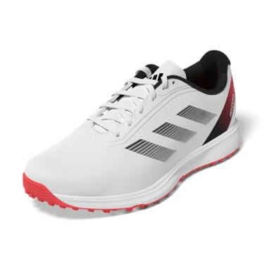 Imagem de adidas Tênis infantil unissex Adizero ZG Spikeless, Calçado branco/vermelho lúcido, preto, 36