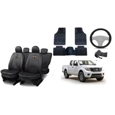 Imagem de Jogo de Capa de Couro Frontier 2008-2016 + Tapete + Capa de Volante Pe