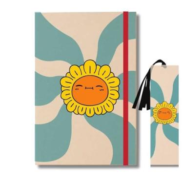 Imagem de Caderno Kraft A5-50 Folhas + Marcador de Página Groovy 06