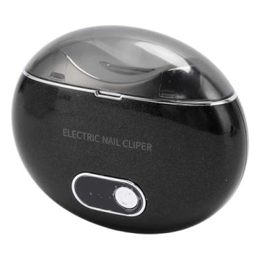 Imagem de Cortador de Unhas Elétrico Automático Com 3 Engrenagens, Baixo Ruído, Armazenamento, Segurança, Aparador de Unhas Elétrico, Aplicável a Bebês e Adultos (Preto)