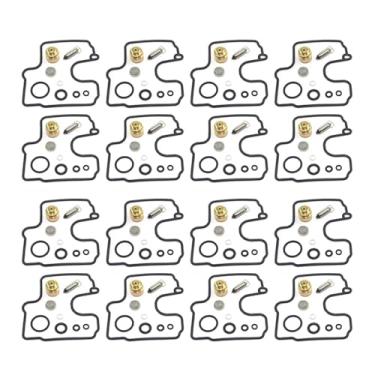 Imagem de Kit de reparo de carburador de motocicleta assento de válvula de agulha flutuante peças de reconstrução de carburador para XVZ1300 XVZ13 XVZ 1300 13 (4SET)
