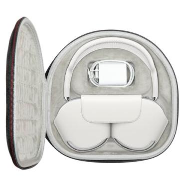 Imagem de Ginsco Capa de fone de ouvido compatível com Apple AirPods Max, capa rígida à prova de choque com alça (inteligente)