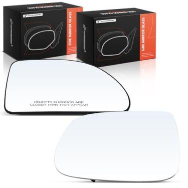 Imagem de A-Premium Vidro espelhado aquecido para motorista e passageiro de 2 peças com placa de suporte compatível com Audi Q5 2009-2017, SQ5 2014-2017 - Espelho retrovisor lateral externo