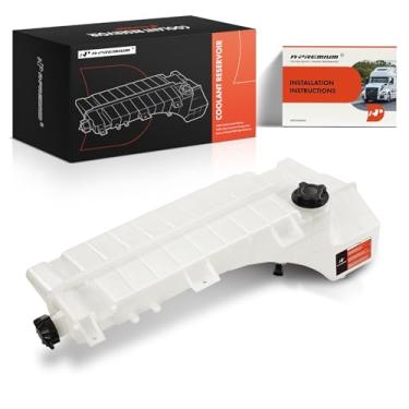 Imagem de A-Premium Reservatório de refrigeração do motor com tampas (2) e sensor compatível com caminhões Volvo VHD VNL VNM 2008-2024, caminhões Mack CHU CXN CXU 2008-2024, substitui peça original # 21513975,