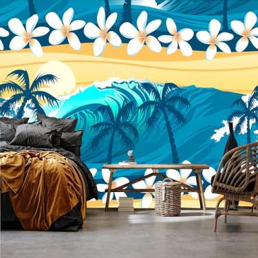 Imagem de Lcythiazole Papel de parede floral de tamanho personalizável - Descole e cole papel de parede floral e papel de parede de meninas removível para banheiro quarto de meninas