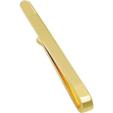 Imagem de Clipe de gravata masculino preto dourado prata 6,5 cm, prendedor de gravata e prendedor de gravata para gravatas regulares, prendedor de gravata masculino exclusivo, preto, adequado para casamento