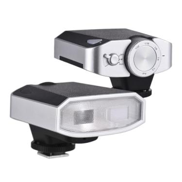 Imagem de Andoer Mini flash de câmera retrô, GN15 com 6 níveis de potência do flash, CCT 6000K ± 200K com controle óptico S1/S2 para Fuji, Canon, Nikon, Sony, Olympus, Hotshoe de contato único