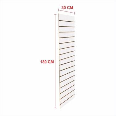 Imagem de Painel canaletado 18mm branco altura 180 cm comp 30 cm - E-nichos