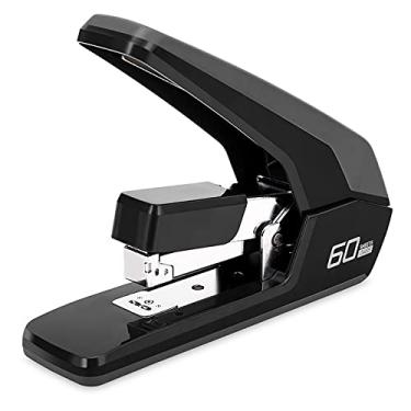 Imagem de Grampeadores resistentes para escritório, grampeador de design ergonômico sem esforço, capacidade para 60 folhas (Deli0465)