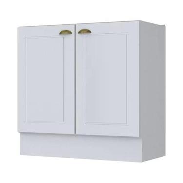 Imagem de Balcão 2 Portas 80cm Americana Branco - Móveis Henn, Branco HP