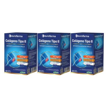 Imagem de Kit C3 Fortalecimento Colágeno Tipo ii Suplemento Eurofarma
