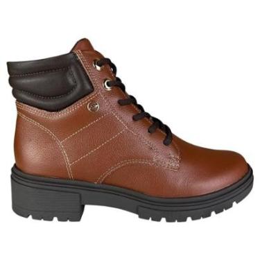 Imagem de Bota Coturno Feminino Dakota Em Couro Legitimo Tratorado Cor:;Tamanho:39-Feminino