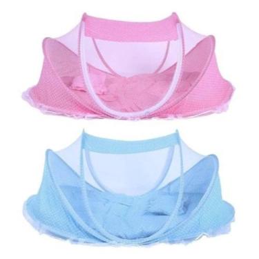 Imagem de Berço Portátil Mosquiteiro Happy Baby - oem, AZUL