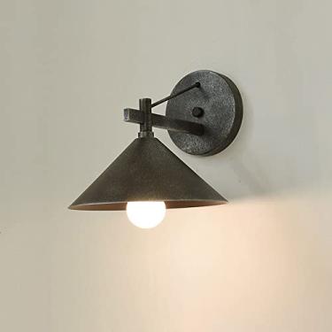Imagem de Luminária de parede estilo fazenda, retrô, para áreas externas, à prova d'água, para varanda industrial, para montagem em parede, luminária de parede externa, vintage, para entrada de garage