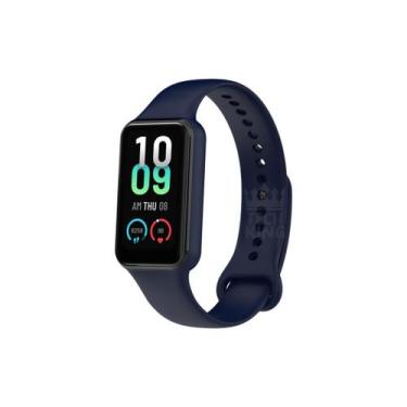 Imagem de Pulseira Silicone Sport Para SmartWatch Amazfit Band 7 - TechKing, AZU