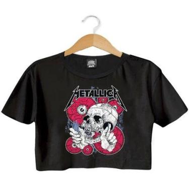 Imagem de Cropped Bandas de Rock Ramones, Rolling stones, ACDC, Metallica, Nirva