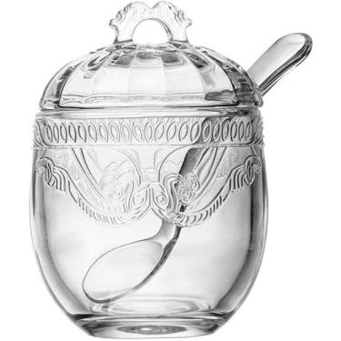 Imagem de Açucareiro 240ml Com Colher E Tampa Imperial Cristal Ecológico - Lyor