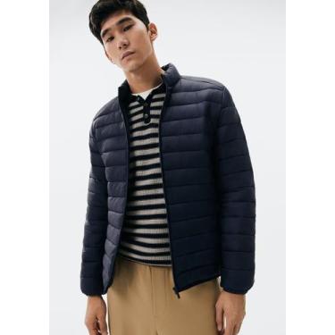 Imagem de Jaqueta Básica Masculina Puffer Regular Matelassê - Hering, XG, Azul m