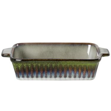 Imagem de Travessa retangular Mist em cerâmica 750ml P24xL13xA5cm verde