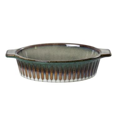 Imagem de Travessa oval Mist em cerâmica 700ml P24xL14xA5,2cm verde