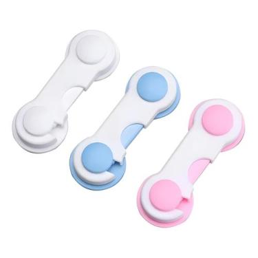 Imagem de Kit 2x Travas Para Armários Premium Gaveta Protetor Segurança Infantil