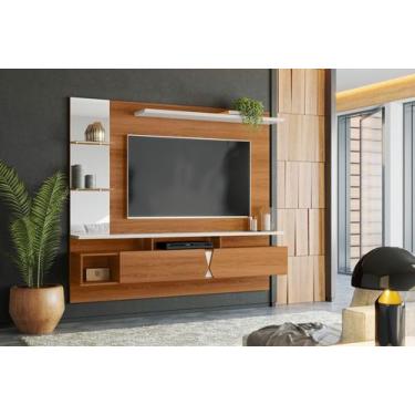 Imagem de Painel para Tv até 55 Sala de Estar Com Espelho Intense Lukaliam, JEQU