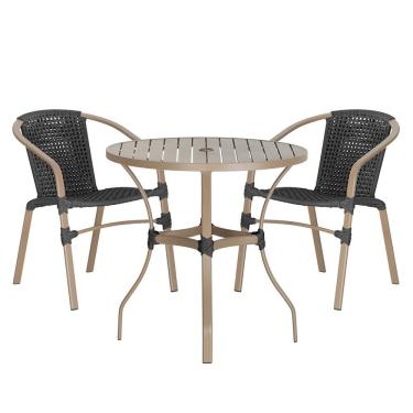 Imagem de 02 Cadeiras Floripa e Mesa Roma Trama 