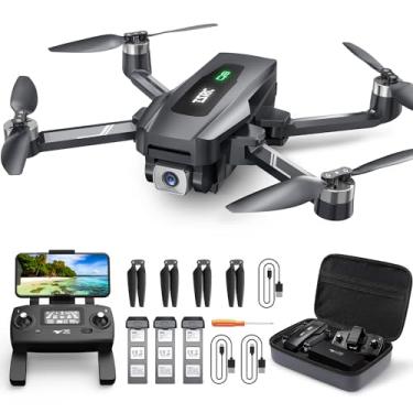 Imagem de TENSSENX Drone GPS dobrável com câmera UHD 4K para adultos iniciantes, quadricóptero TSRC Q8 FPV RC com motor sem escova, transmissão WiFi 5G, siga-me, fluxo óptico, retorno inteligente para casa, voo