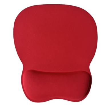 Imagem de Mouse pad com suporte de pulso, mousepad ergonômico com almofada confortável de descanso de pulso de espuma de memória, alivia a dor no pulso, base de borracha antiderrapante, mouse pad para jogos em