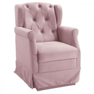 Imagem de Poltrona de Balanço Para Amamentação Ternura Corano Rosa - Star Confor