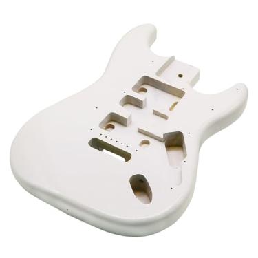 Imagem de JD.Moon Corpo De Guitarra Elétrica Para Fender St Strat Acessório Diy Poplar Hsh Branco