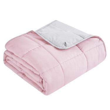 Imagem de Topcee Cobertor pesado (9 kg 203 x 221 cm King Size) Cobertor pesado macio para dormir, aplique no corpo de 86 a 95 kg, cobertor grosso respirável com contas de vidro, fácil de cuidar