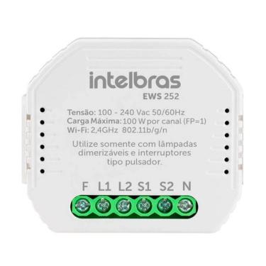 Imagem de Interruptor Controlador Dimmer Smart Wi-Fi Intelbras Ews 252