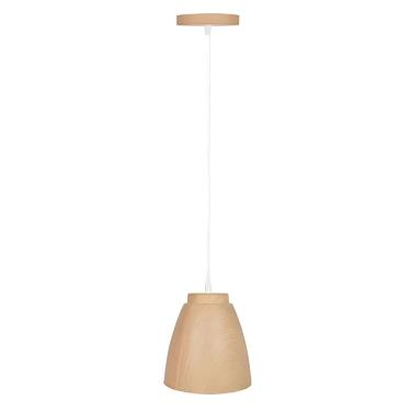 Imagem de Pendente LED 9W Madeira Oak Bivolt Branco Frio 6500K - IL0020 Ilumi