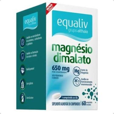 Imagem de Magnésio Dimalato 650mg 60 Cápsulas Equaliv-Unissex