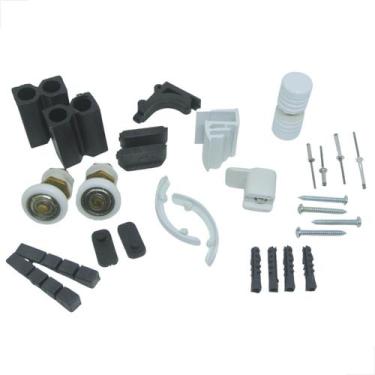 Imagem de Kit De Acessórios F1 Para Box De Banheiro Frontal Branco - Fast Vidros