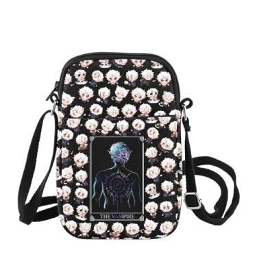 Imagem de BG3 Astarion Merch Astarion Vampire Inspired Crossbody Bag BG3 Gamer Gift Role Play Game Tema Presente, The Vampire Cb