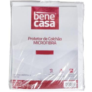 Imagem de Protetor De Colchão Casal Impermeável Microfibra 138x188x35 Branco - B