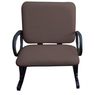 Imagem de Cadeira Para Escritório Para Obesos Até 250kg Marrom - DESIGN OFFICE M