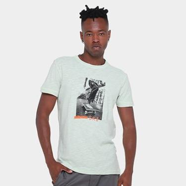 Imagem de Camiseta Osklen Rough Sk8 Foot Masculina-Masculino