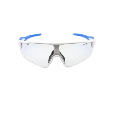 Imagem de Óculos De Sol Esportivo Ciclismo Proteção Kit Polarizado Original Baixa Pace Pedal Bike Beach Tennis Ftv Corrida UV400 Unissex - Modelo Race - Cacife Brand (Branco Fotocromático)