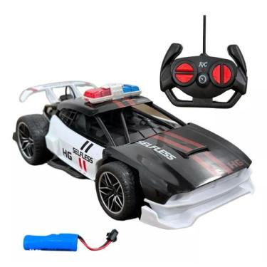 Imagem de Brinquedo Carrinho Polícia de Controle Remoto Recarregável - Toys