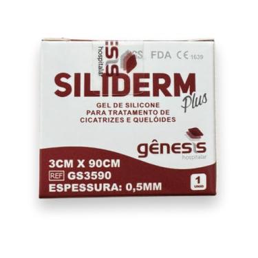 Imagem de Siliderm Plus Fita 100% Gel de Silicone para Cicatrizes e Queloides, 3cm x 90cm, 0,5mm