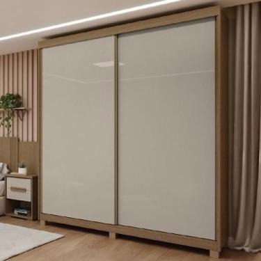 Imagem de Guarda Roupa Casal 02 Portas Deslizantes Abrolhos Rimo - Móveis Rimo, 